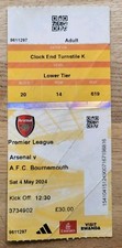 TICKET ARSENAL V BOURNMOUTH