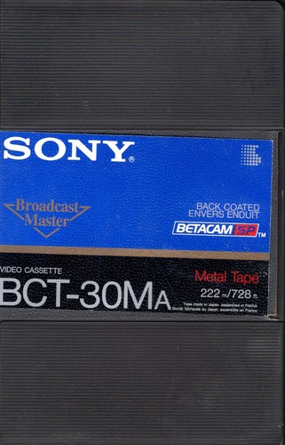 Sony betacam bct 30ma - betacam, bct-30ma
