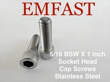 5/16 BSW X 1 Inch socket head