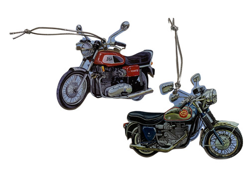 Classic motorbike christmas - motorbike,