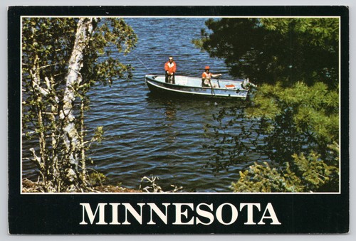 Fishing boat crosslake lake - in,
