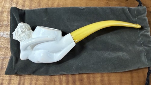 Meerschaum mermaid lady pipe - mermaid,