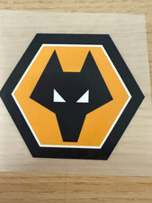 EFL Wolves Wolverhampton Wanderers  DTF Flat Iron On Patch Badge Approx Retro