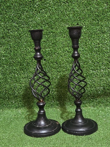 Pair wrought iron open - pair, of