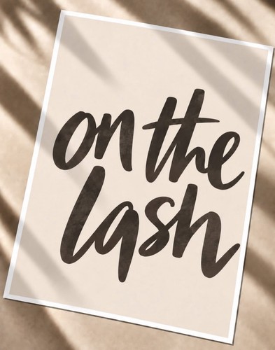 Lash tech print - print, a4