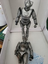 Dr Who Cybermen Figures One Battle Damaged. 5 In Unboxed