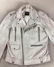 Zara Leather Biker Jacket Motorcycle Jacket Sheep’s Leather Ladies’ Size M