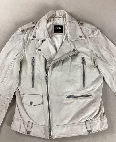 Zara leather biker jacket - zara,