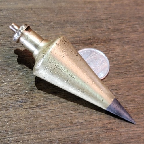 Vintage plumb bob brass - vintage, e.d