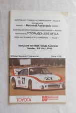 1982 Adelaide Race Programme