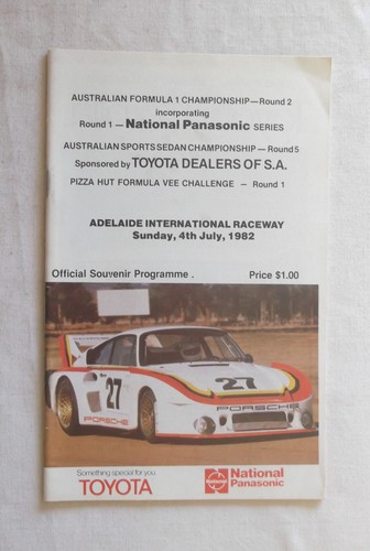 1982 adelaide race programme - adelaide,