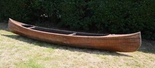 Vintage cedar strip canadian Lakefield canoe, un-restored.