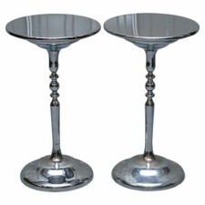 PAIR OF CHROME PLATED VINTAGE