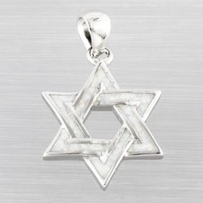 Star of David White Fire Opal