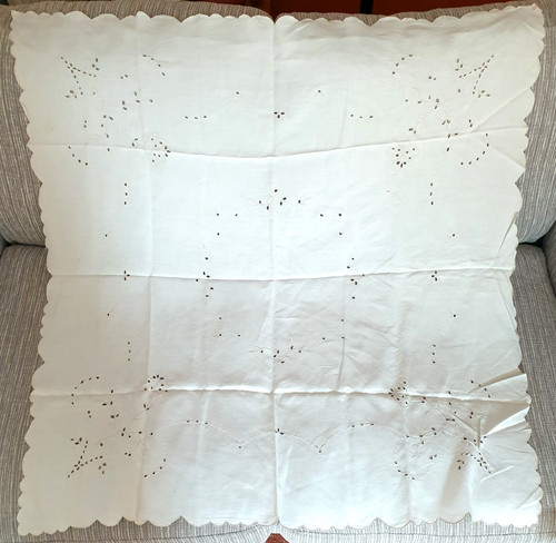 Vintage white linen - vintage,