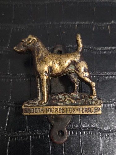 Vintage brass door knocker - door,
