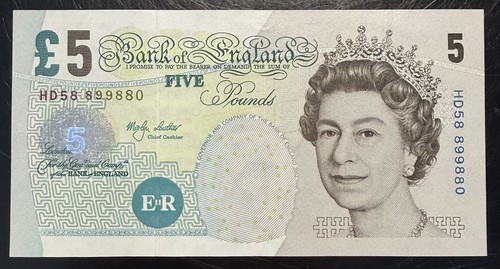 Old five pound note - £5,