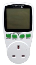 Plug in energy monitor power meter Energenie ENER007 reduce electricity bills