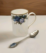 Royal Albert "Moonlight Rose"  Coffee Mug + Free Spoon  1st Quality   Excel Cond