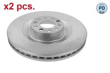 X2 PCS FRONT BRAKE DISC ROTOS X2 PCS SET 183 521 1123/PD MEYLE I
