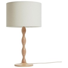 Ash Wood Table Lamp Bobbin