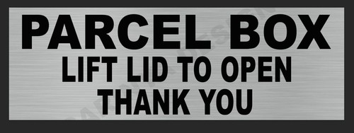 Parcel box lift lid open - lid,