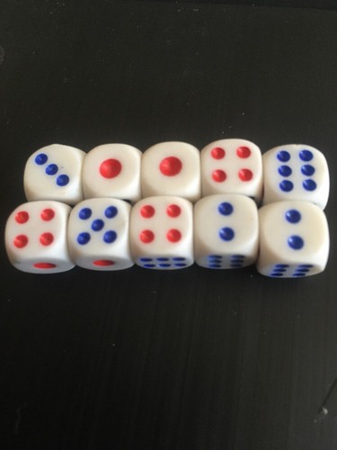 10pcs 10mm dice - 10mm,
