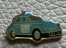 MORRIS MINOR POLICE CAR REG: MFU158F VINTAGE pin badge lapel 