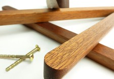 Retro vintage SAPELE Wood