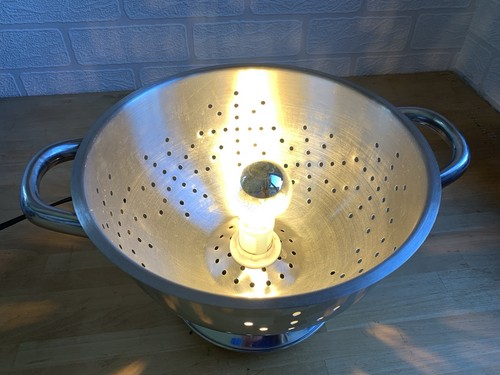 Unusual colander table lamp - unusual,