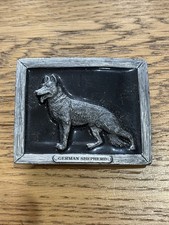 German Shepherd Belt Buckle Tanside Black 1995 Dragon Designs
