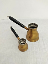 2 Vintage Brass Turkish Coffee