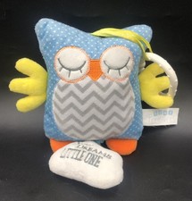 Tiny Treasures Musical Lullaby Owl Hanging Cot/Pram Toy - 15cm High Main Body