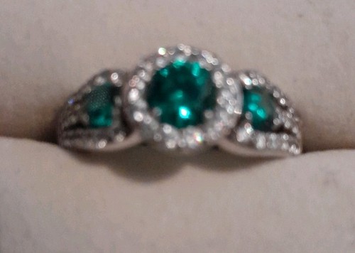 Sterling silver emerald - sterling,