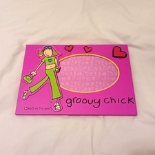 Bang on the Door y2k Groovy Chick Pink Photo Frame for 6 x 4"
