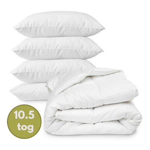Polycotton duvet and pillows - 4,