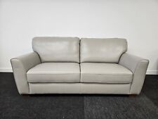 M&S Cole Large 3 Seater Leather Sofa, Family Leather Light Grey RRP £1299