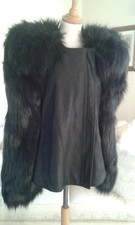 Gareth Pugh / Rick Owens Corporation, Black Leather Jacket, Size 10