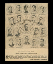 Nap Lajoie Addie Joss 1908 Sporting Life Newspaper Composite Cleveland Naps HOF