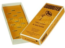 NEW REPRODUCTION 1970's SUBBUTEO TABLE RUGBY TEAM BOXES.