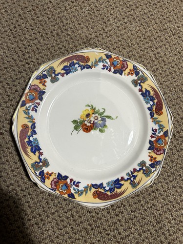 Floral bursley ware plate - ware,