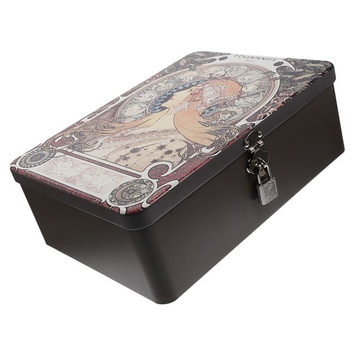 Large lockable tin tinplate - large,