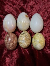6 x Onyx / Marble / Stone Eggs