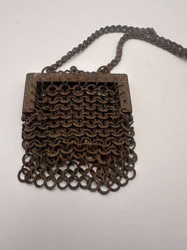 Antique chain mail mesh purse - chain,