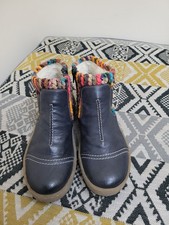 Womens Navy Reiker Knit Wool