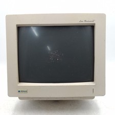 Advent 140 CRT PC 14” Monitor Retro Gaming VGA Spares or Repair Prop Vintage