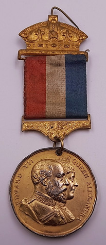 1902 coronation medal king - medal,
