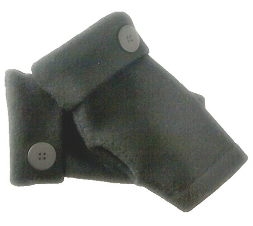 Fingerless gloves black - fingerless, 100%