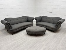 DFS Moray Grey 3 Seater + 2 Seater + Footstool Sofa Set Delivery Available