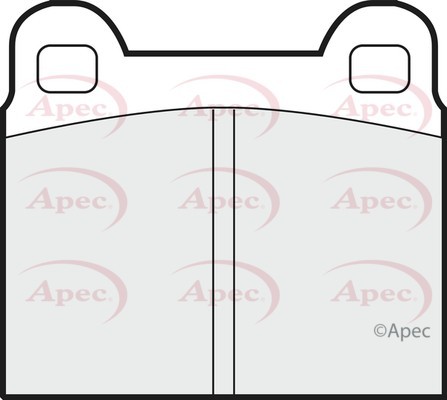 Apec pad121 front rear - front, brake